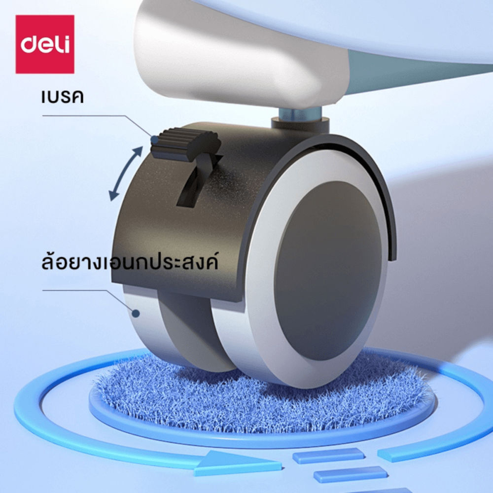 กระดานไวท์บอร์ด Deli EV164-B-YL-01 ขนาด 90 x 120 cm